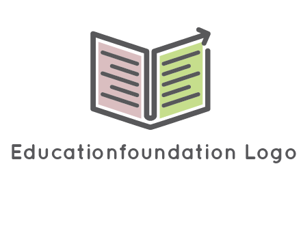 book with line arrow icon