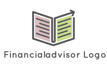 book with line arrow icon