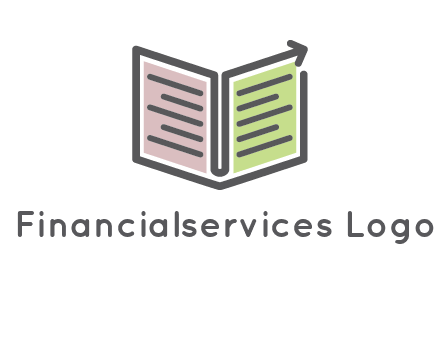 book with line arrow icon