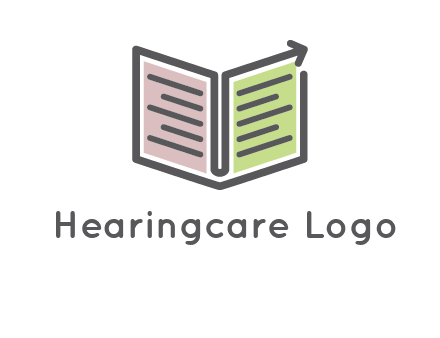 book with line arrow icon