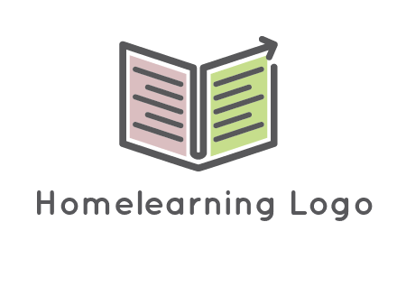 book with line arrow icon