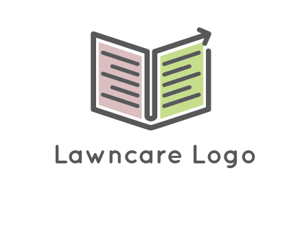 book with line arrow icon