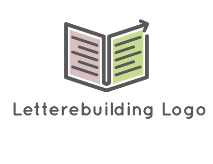 book with line arrow icon