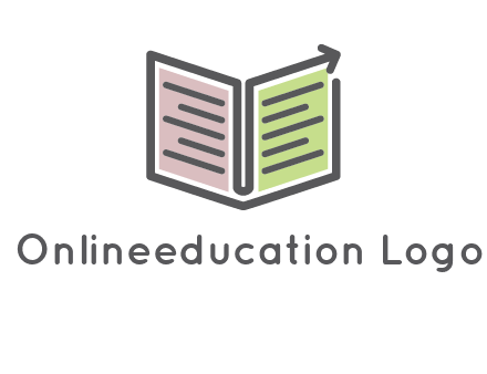 book with line arrow icon