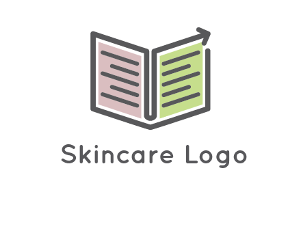 book with line arrow icon