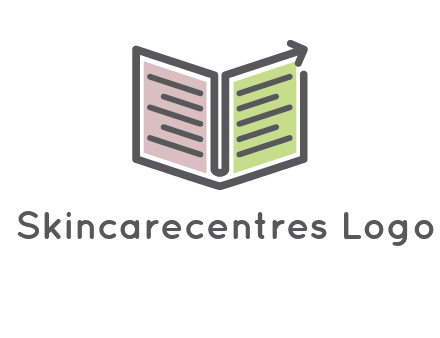 book with line arrow icon