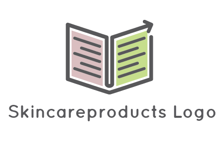 book with line arrow icon