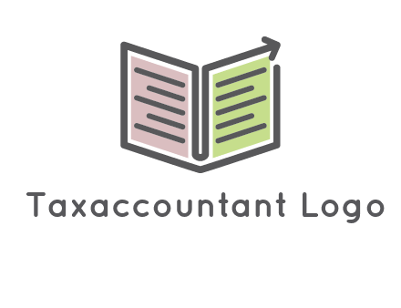 book with line arrow icon