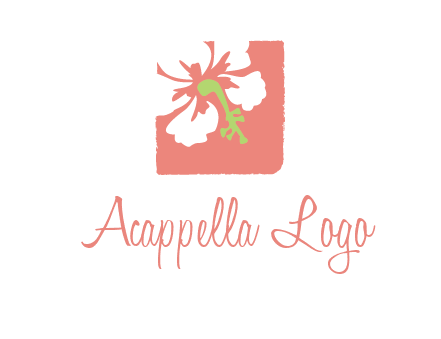 flower in square logo