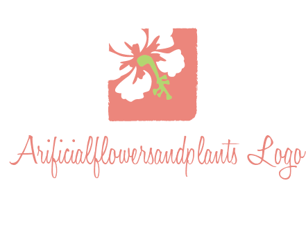 flower in square logo