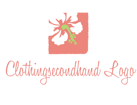 flower in square logo