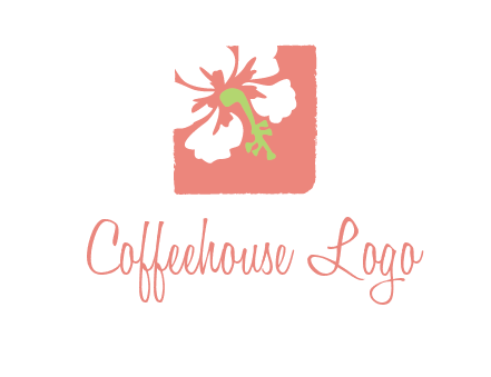 flower in square logo