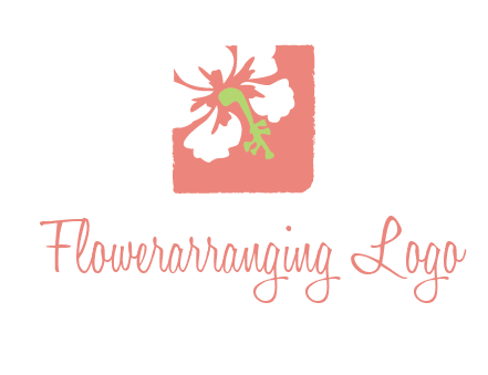 flower in square logo