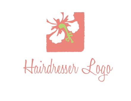 flower in square logo