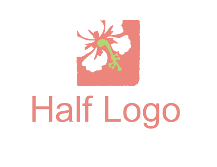 flower in square logo