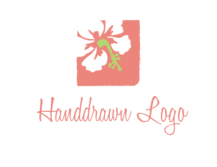 flower in square logo