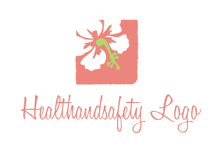flower in square logo