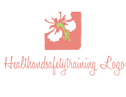 flower in square logo