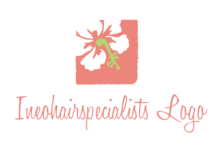 flower in square logo