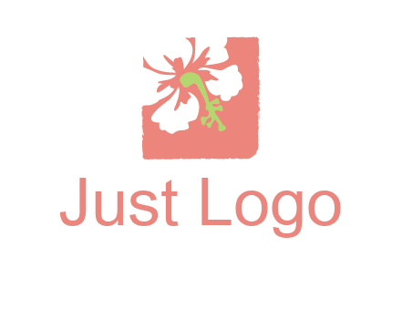 flower in square logo