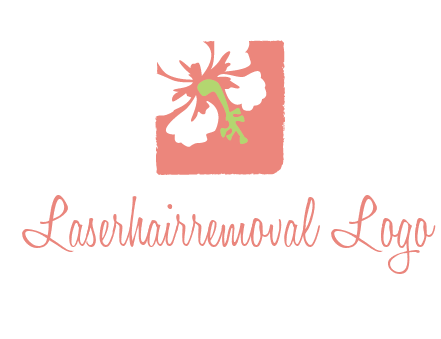 flower in square logo