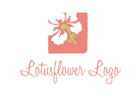 flower in square logo