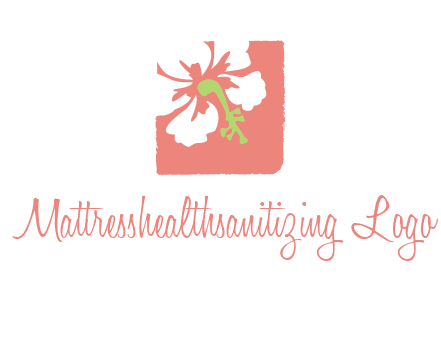 flower in square logo