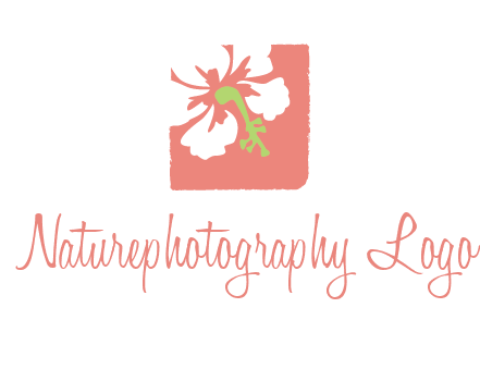 flower in square logo