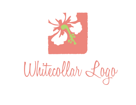 flower in square logo