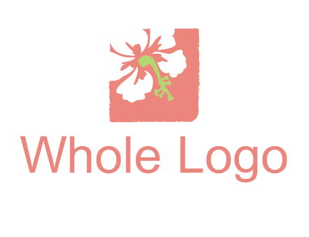 flower in square logo