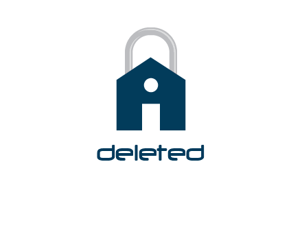 home with lock logo
