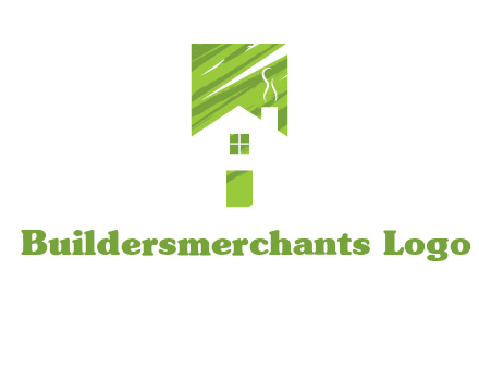 house in a rectangle logo