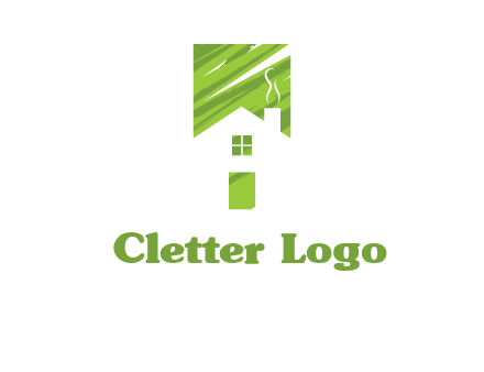 house in a rectangle logo