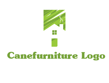house in a rectangle logo