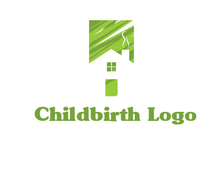 house in a rectangle logo
