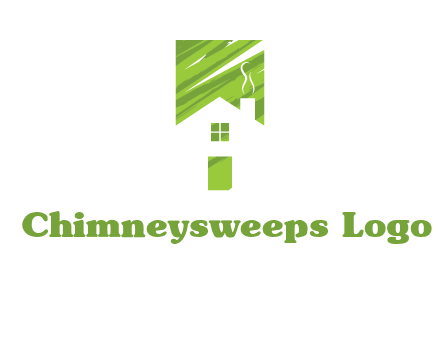 house in a rectangle logo