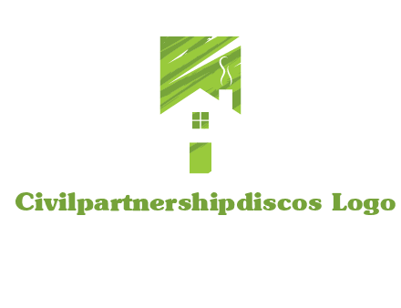 house in a rectangle logo