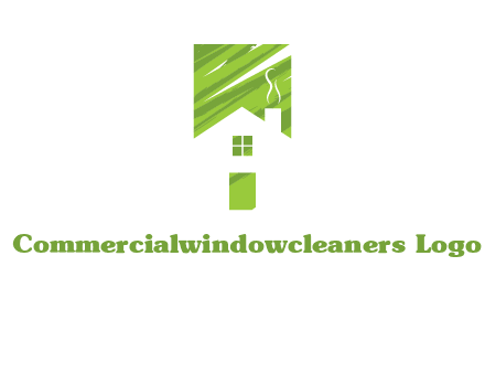 house in a rectangle logo