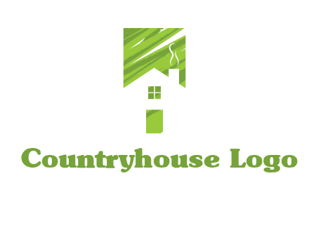 house in a rectangle logo