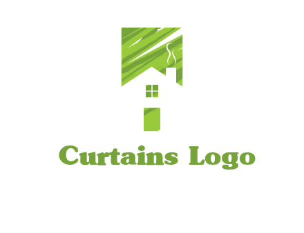 house in a rectangle logo