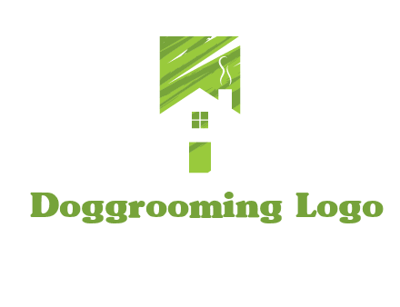 house in a rectangle logo
