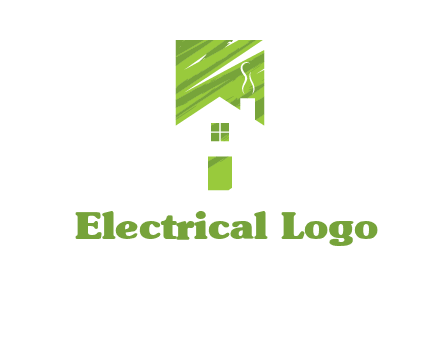 house in a rectangle logo