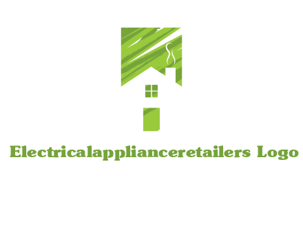 house in a rectangle logo