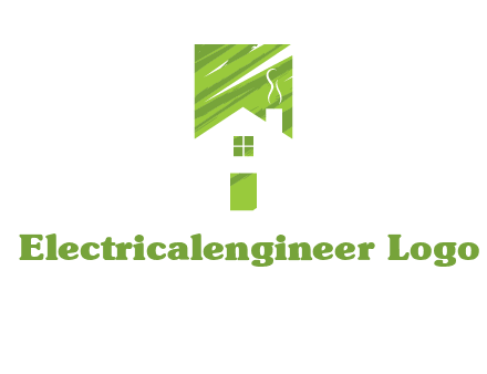 house in a rectangle logo