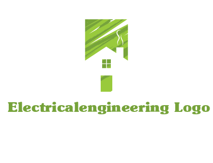 house in a rectangle logo