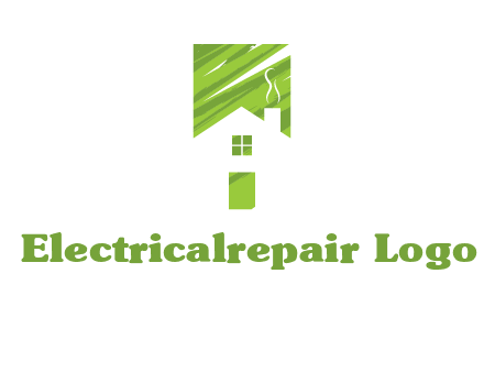 house in a rectangle logo