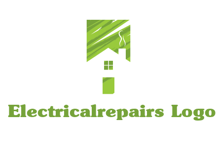 house in a rectangle logo