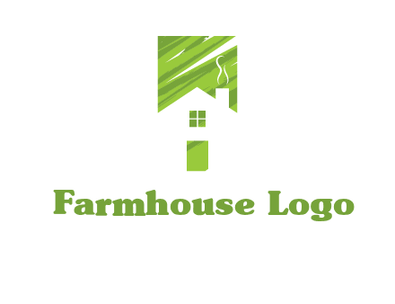 house in a rectangle logo