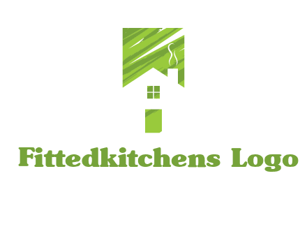 house in a rectangle logo