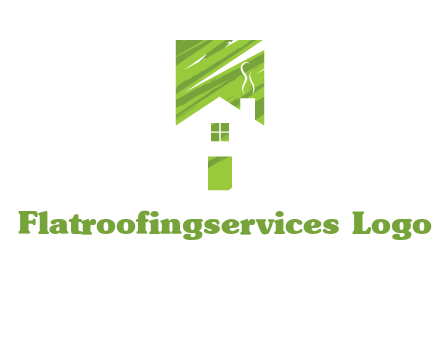 house in a rectangle logo